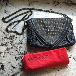 Mat & Nat Vegan Leather Studded Crossbody